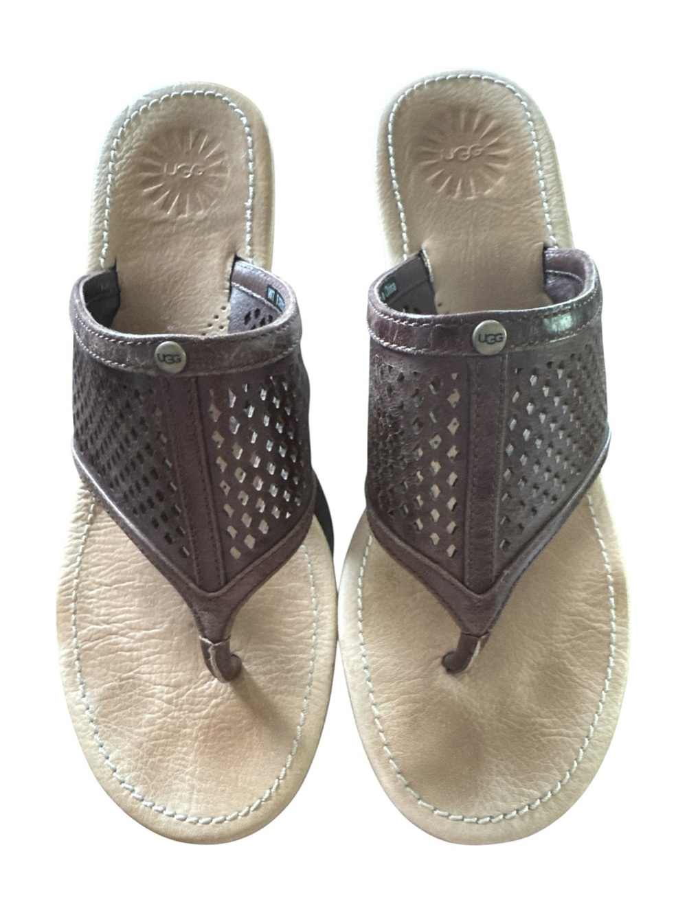 Ugg Solena Wedge Sandals 7w View 4